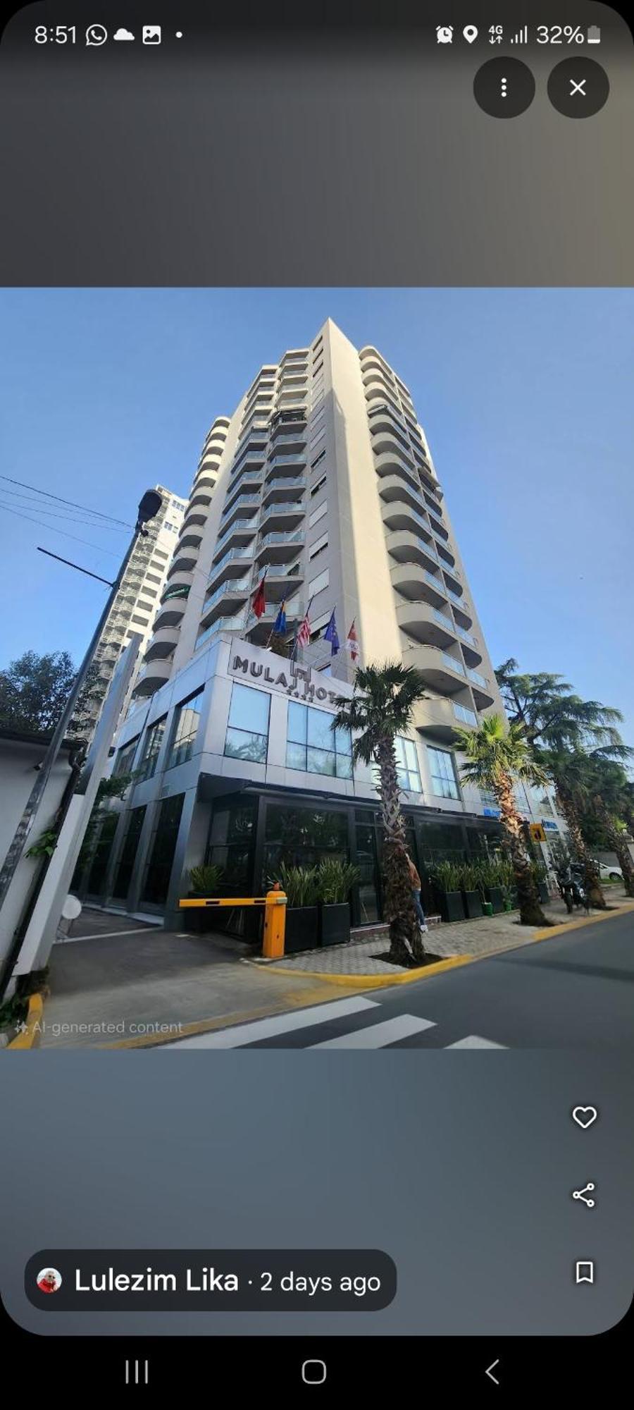Mulaj Hotel Tirana Eksteriør billede